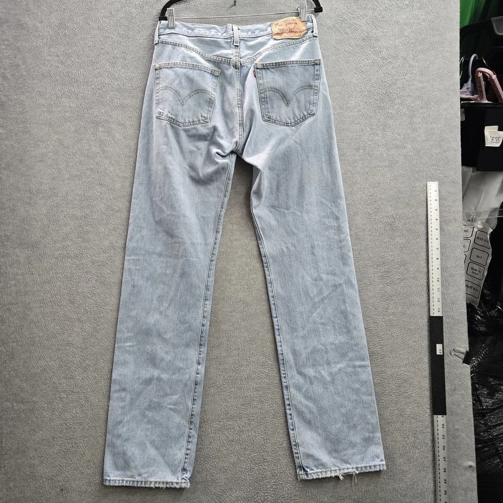 VINTAGE Levi's 501 Men Jeans 34X36 Blue Denim Y2K Original Fit Straight Leg READ